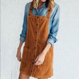 Favlux Boutique corduroy Jumper dress